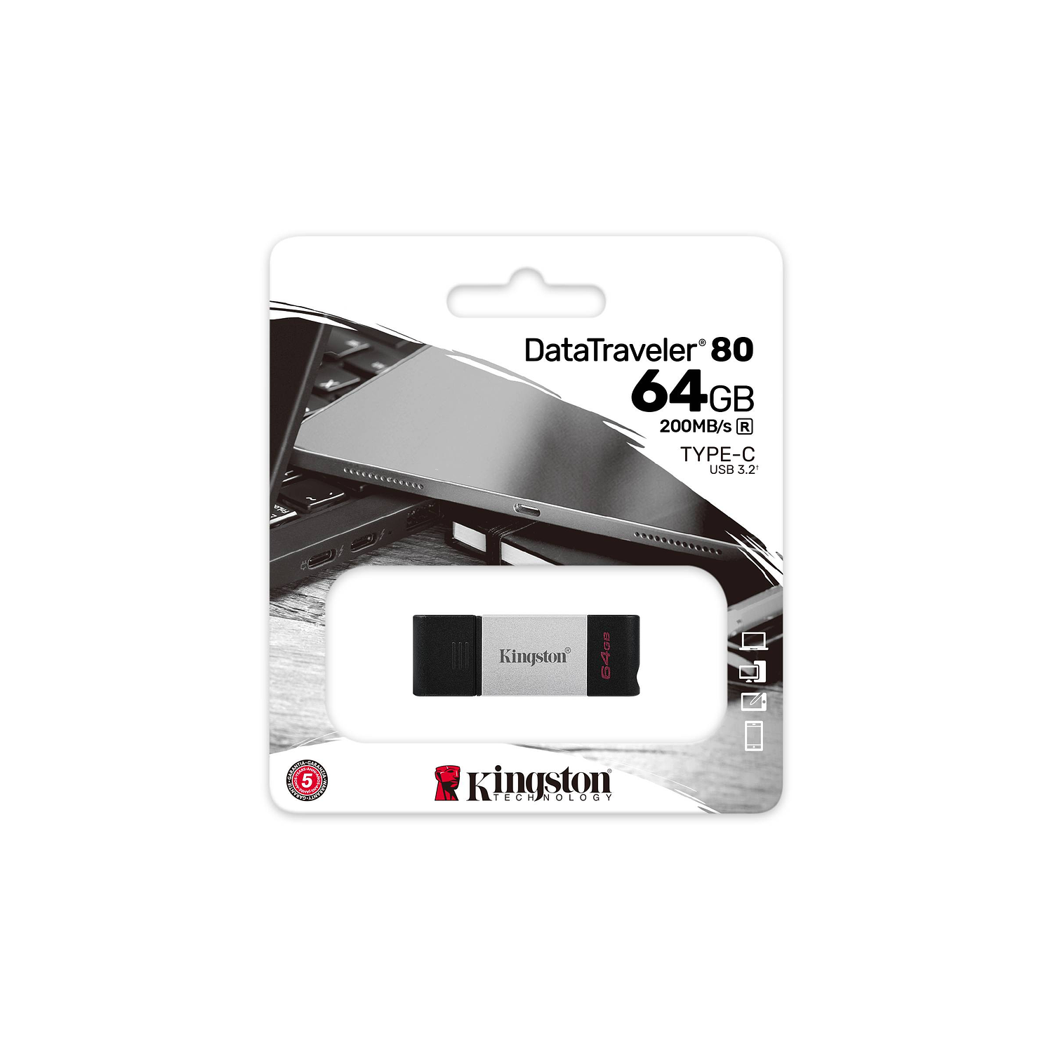 Kingston DataTraveler 80  Pendrive USB Tipo C 64 GB  3