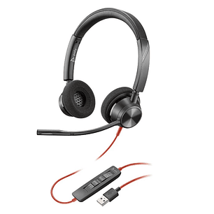 Poly Blackwire 3220 3200 Series Audifonos con Cancelación de Sonido Activo USB-A 