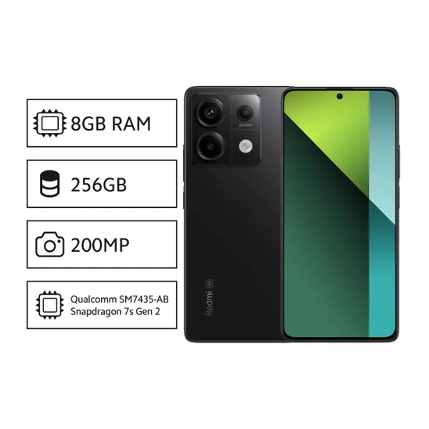 Xiaomi Redmi Note 13 Pro 8GB+256GB Celular Color Negro 1