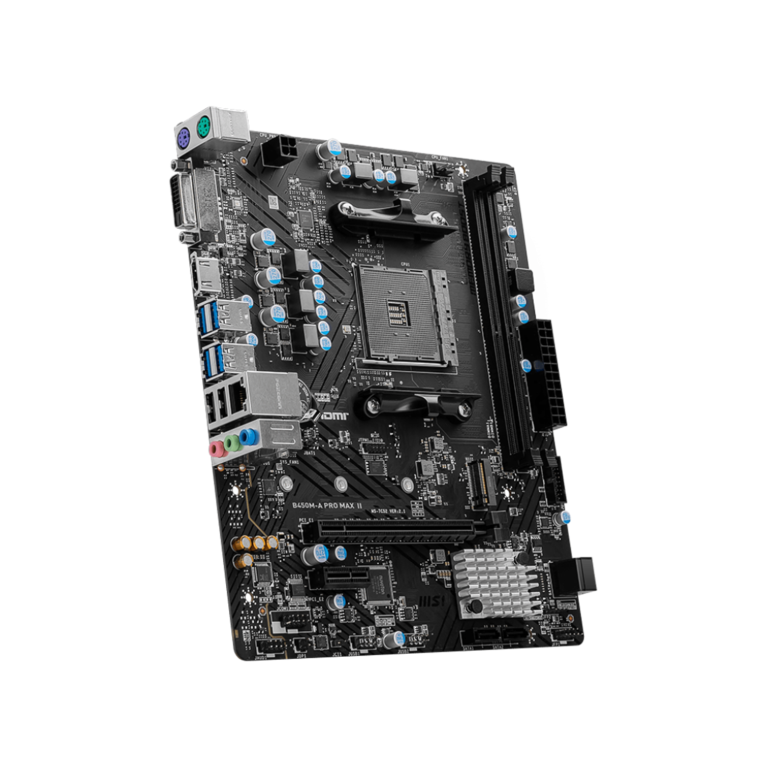 MSI B450M-A PRO MAX II Tarjeta Madre AMD B450 3