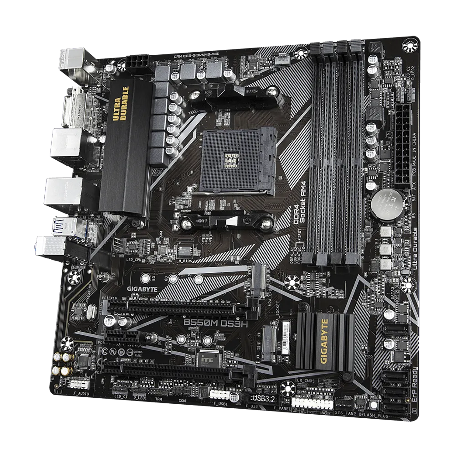 Gigabyte B550M DS3H - 1.0 Placa Madre Micro ATX Socket AM4 AMD B550 Chipset 3