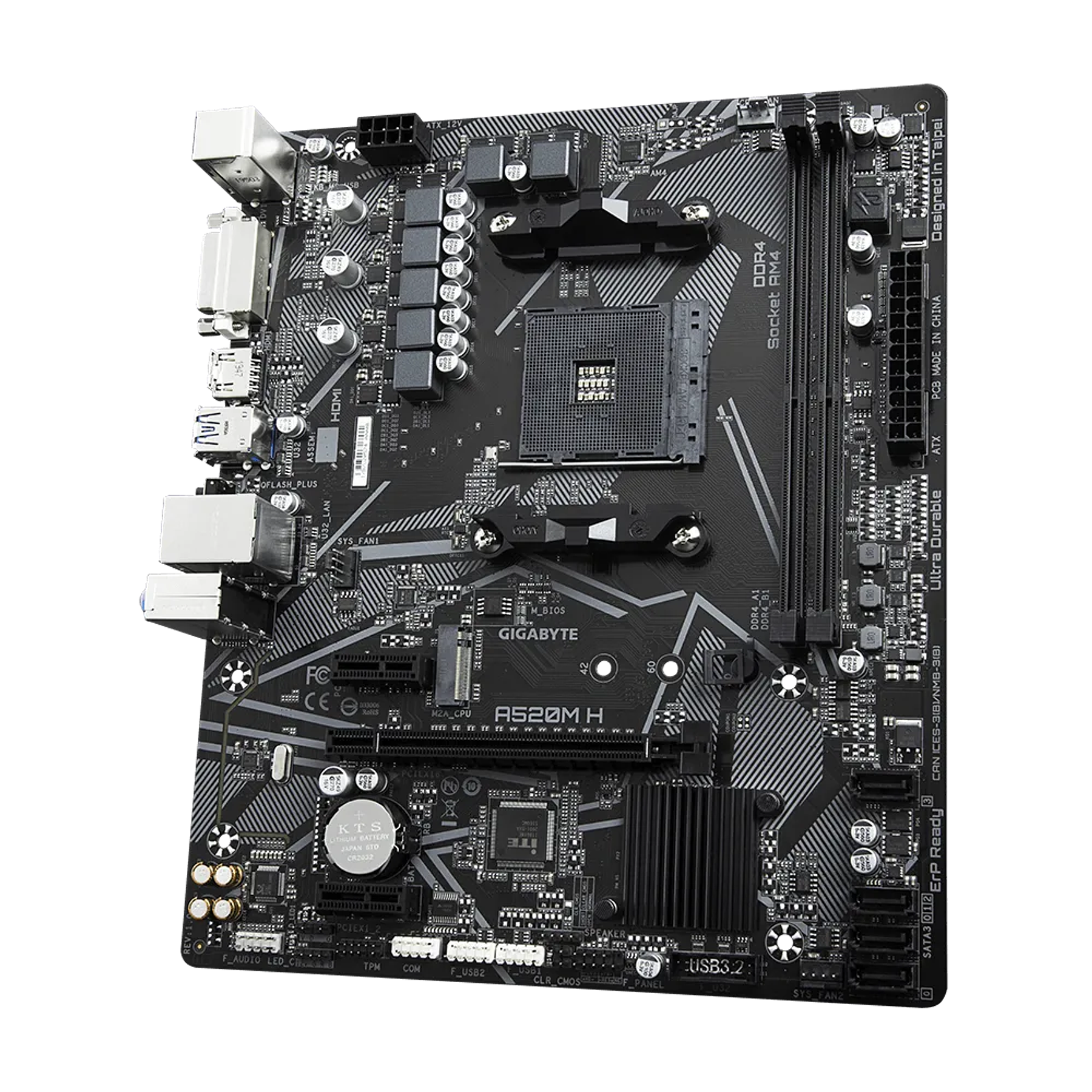 Gigabyte A520M H - 1.0 Placa Madre Micro ATX Socket AM4 AMD A520