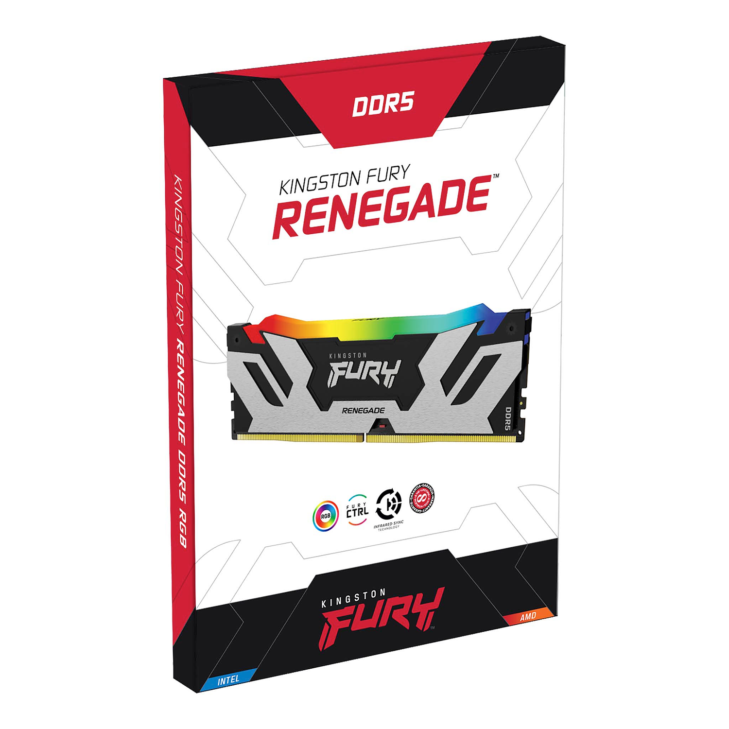 Kingston Fury Renegade RGB KF564C32RSA-48 Memoria Ram 48 GB DIMM DDR5 6400 MT/s 3