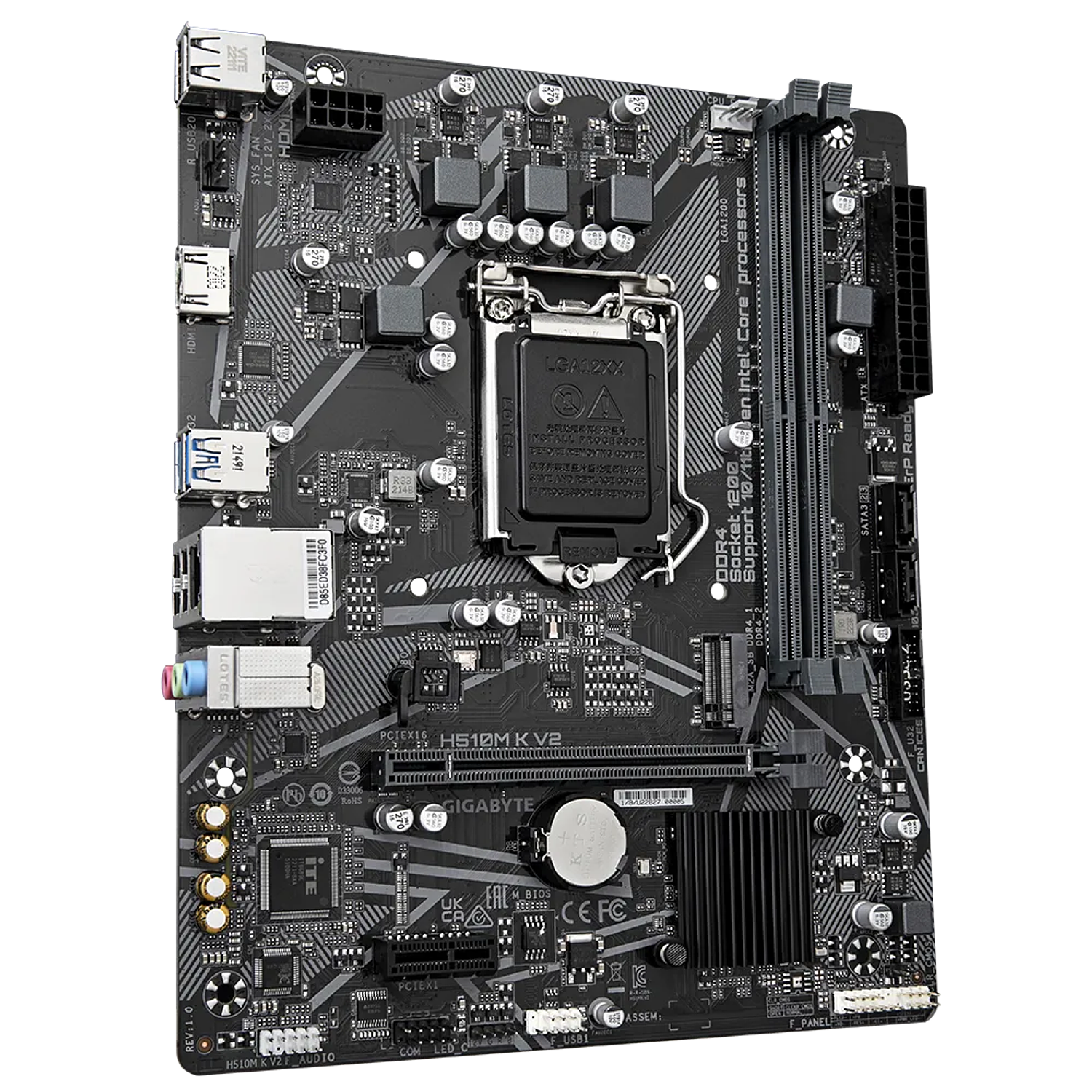 Gigabyte H510M K V2 Placa Madre Socket LGA1200 2