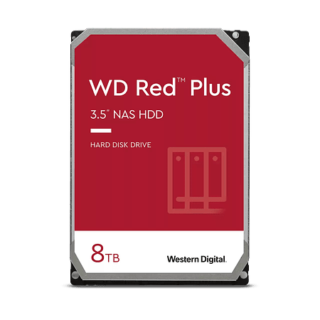 Western Digital Red Plus NAS Disco Duro 8 TB 2.5" 7200 rpm