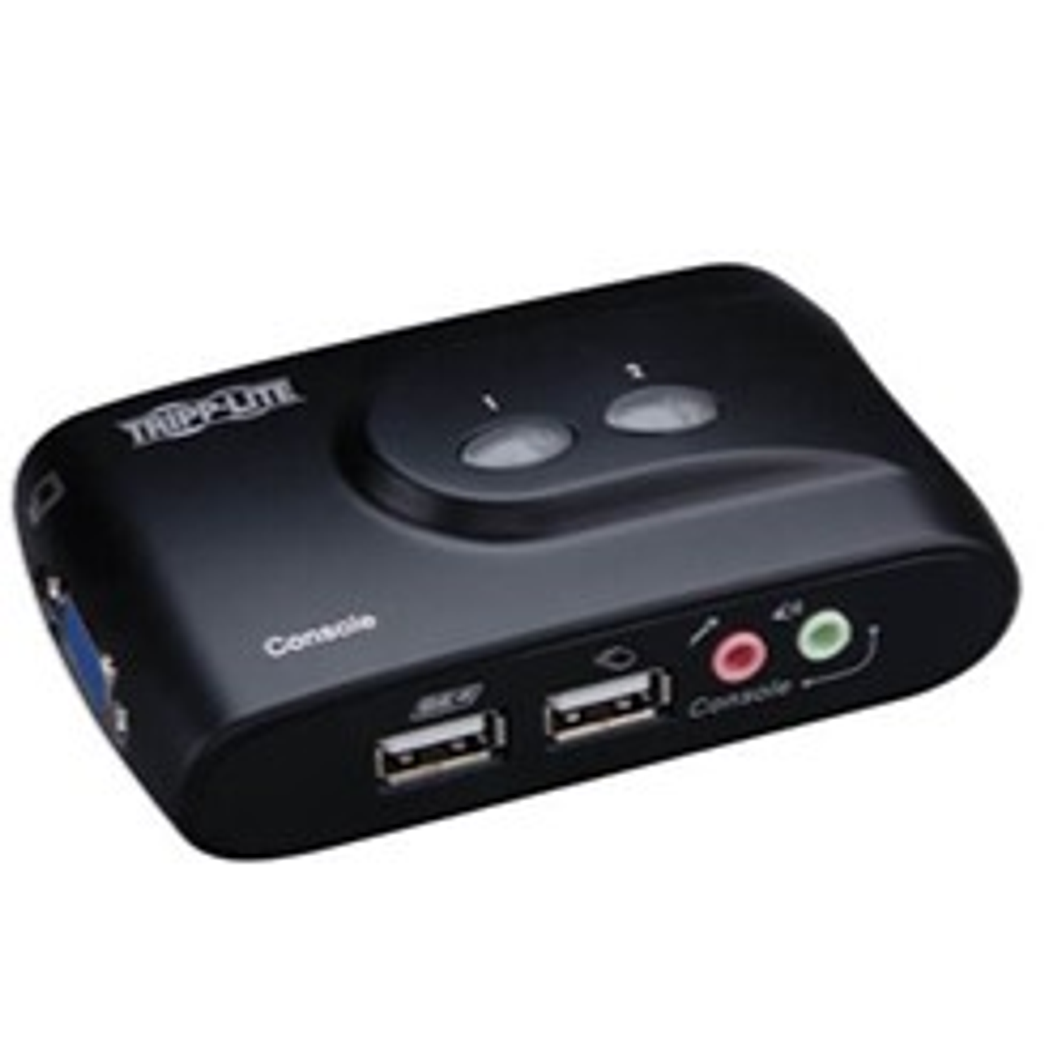 Tripp Lite KVM Compacto de 2 Puertos USB con Audio y Cables 1