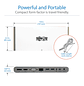 Tripp Lite U442-DOCK4-INT Docking USB-C, 4K HDMI/ VGA, USB 3.x (5 Gbps), GbE, Carga PD 100 W - Miniatura 6