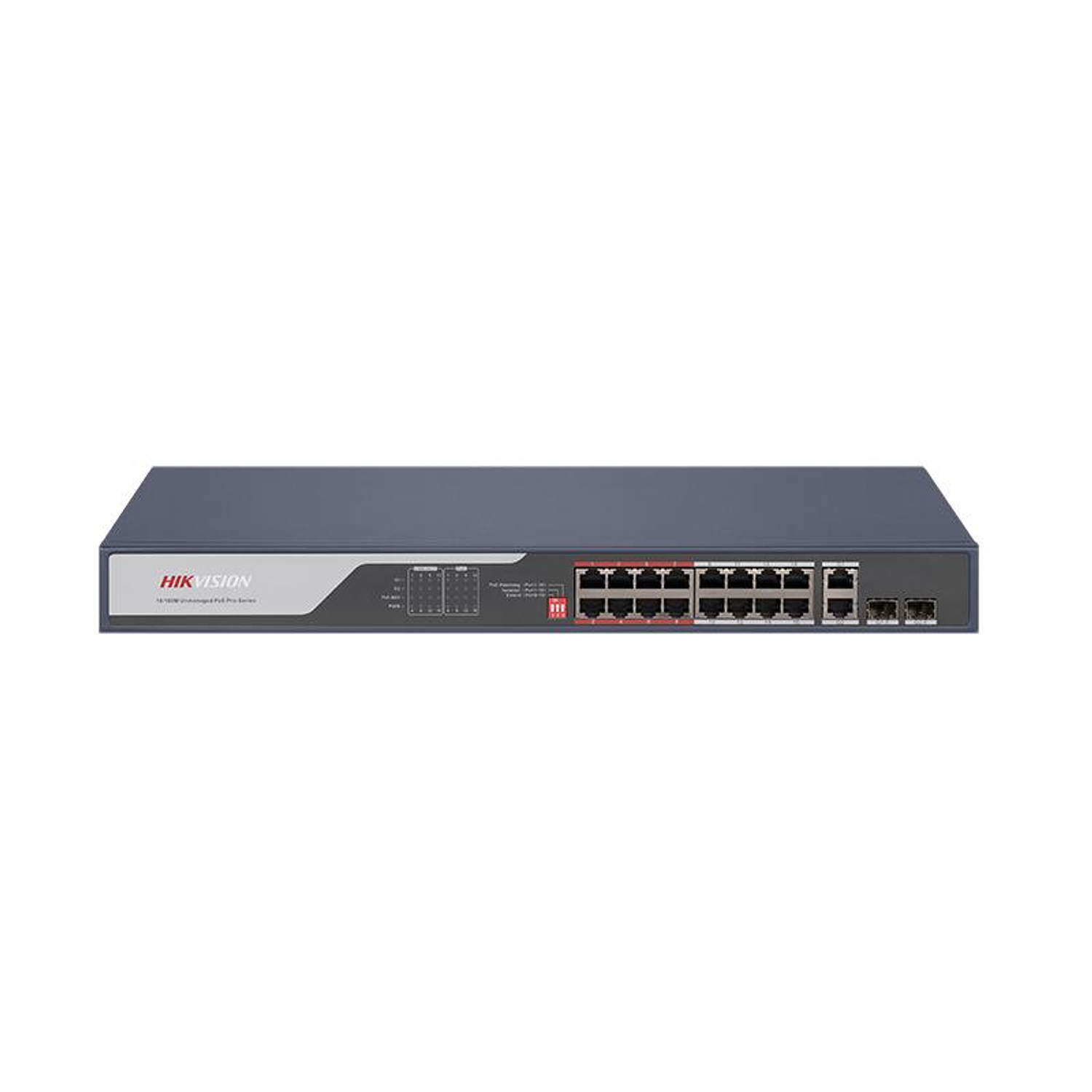 Hikvision DS-3E0318P-E Switch sin Gestionar 16 x 10/100 (PoE+) + 2 x Gigabit SFP 2