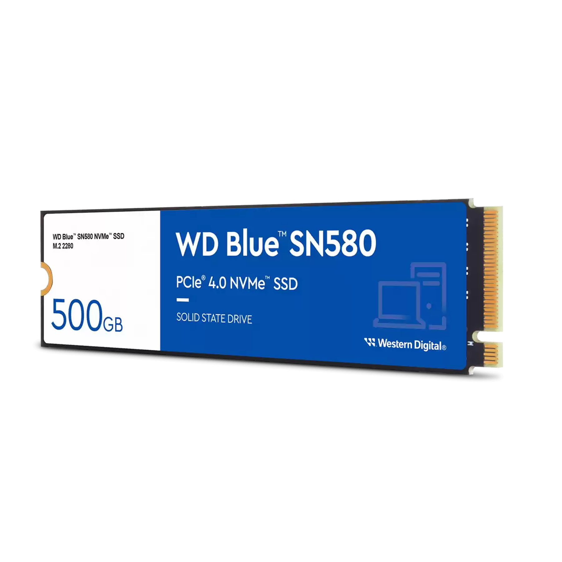 Western Digital Blue SN580 Disco SSD 500 GB Interno M.2 2280 PCIe 4.0 x4 (NVMe)