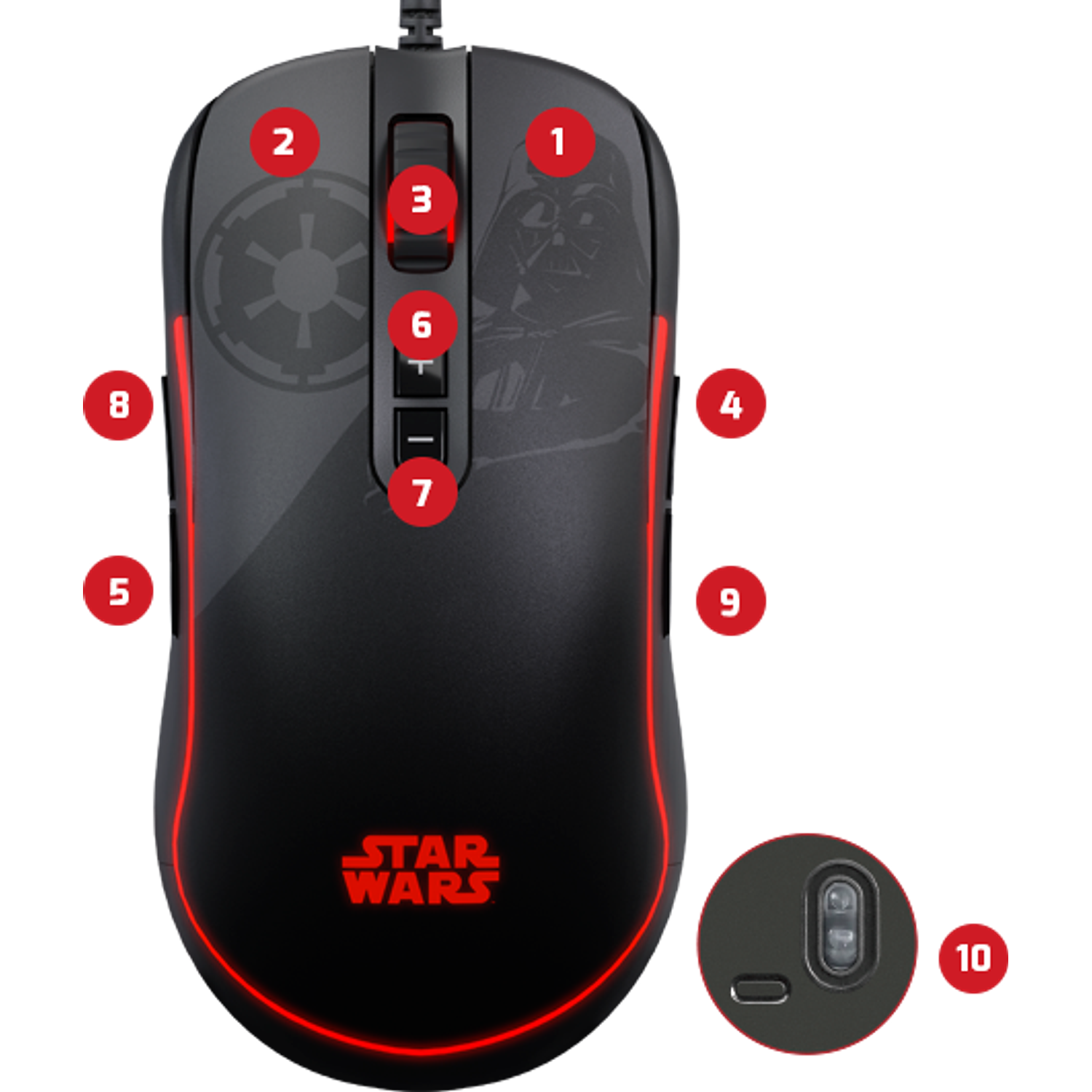 Primus Gaming PMO-S203DV Mouse Gamer Darth Vader 12400T 4