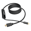 Tripp Lite Cable Adaptador USB-C a HDMI, 4K, Negro, 2 m