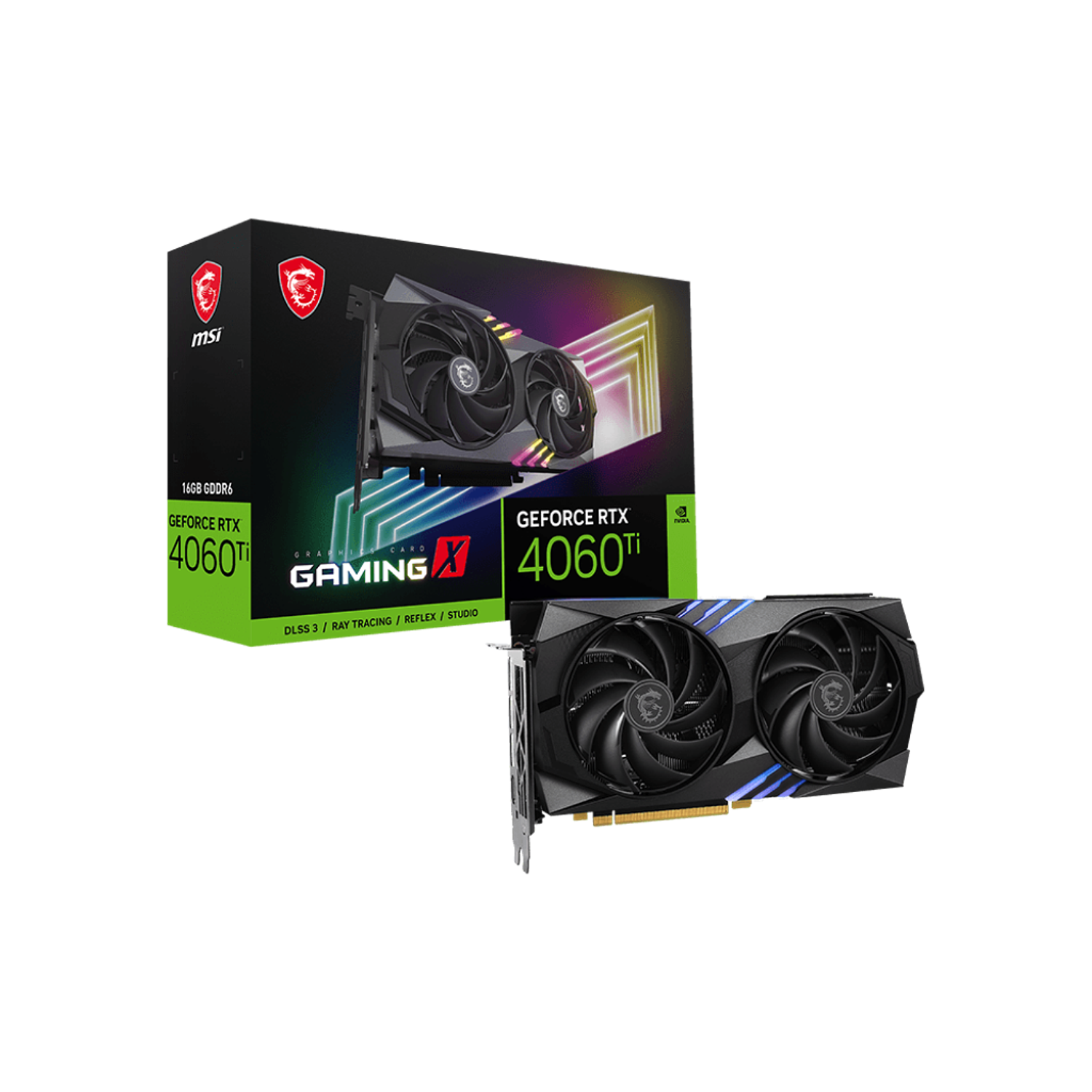 MSI GeForce RTX 4060 Ti JUEGOS X 16G Tarjeta Grafica  5