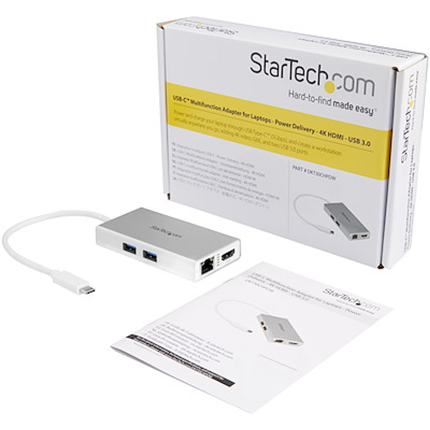 StarTech DKT30CHPDW Adaptador USB-C Multifunción Para Notebooks Color Blanco 6