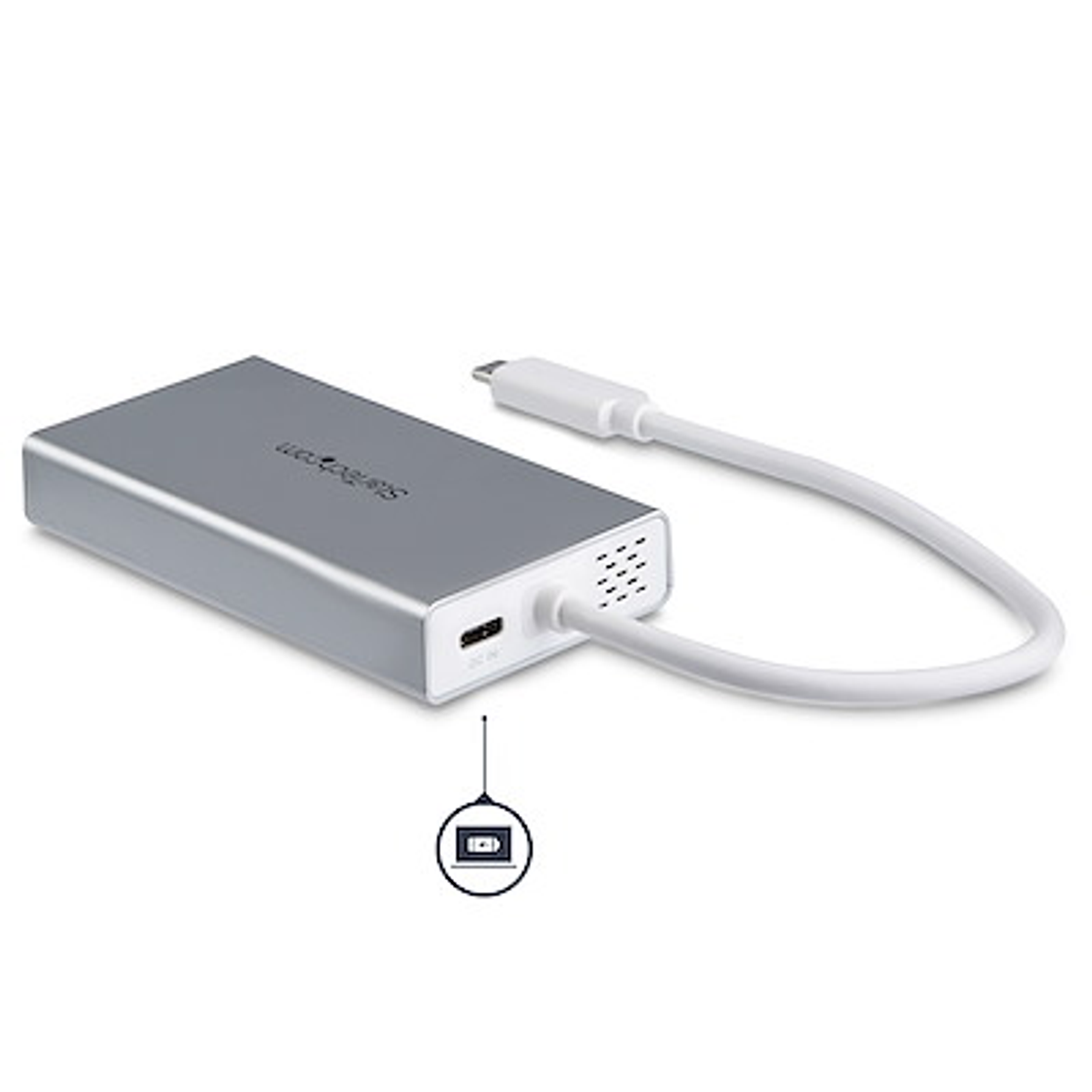 StarTech DKT30CHPDW Adaptador USB-C Multifunción Para Notebooks Color Blanco