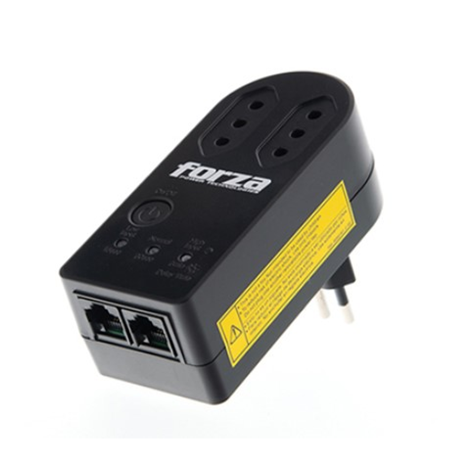 Forza FVP-1202N-C Protector Voltaje AC 220V 2 Tomas Corriente Color Negro 3