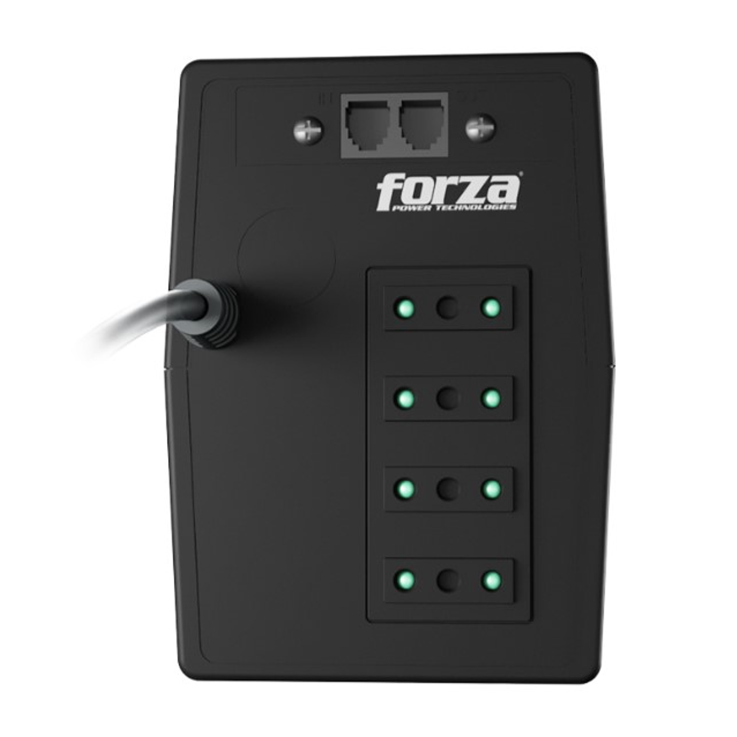 FORZA NT-752C UPS Interactiva 750VA/375W, 220V, 4 Tomas, LED de Estado 4