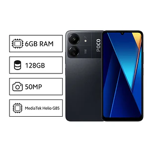 Xiaomi POCO C65 128GB+6GB Celular Color Negro