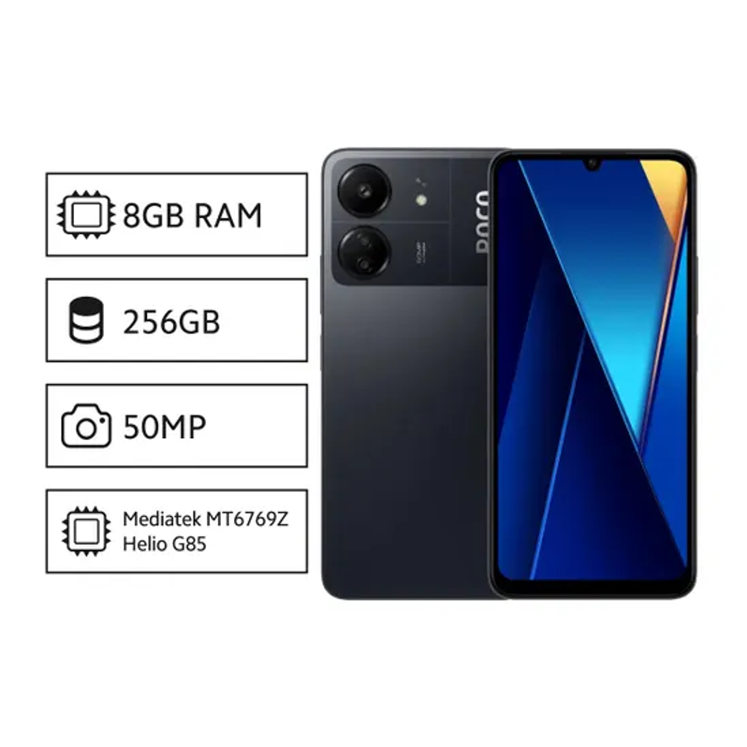 Xiaomi POCO C65 8GB+256GB Celular Color Negro 1