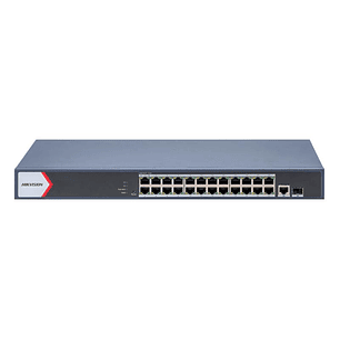 Hikvision DS-3E1526P-EI/M Switch POE Inteligente Gigabit de 24 Puertos