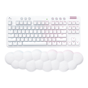 Logitech G715 Teclado Mecánico Inalambrico RGB Switch GX, LIGHTSPEED/Bluetooth, Inglés, Color Blanco