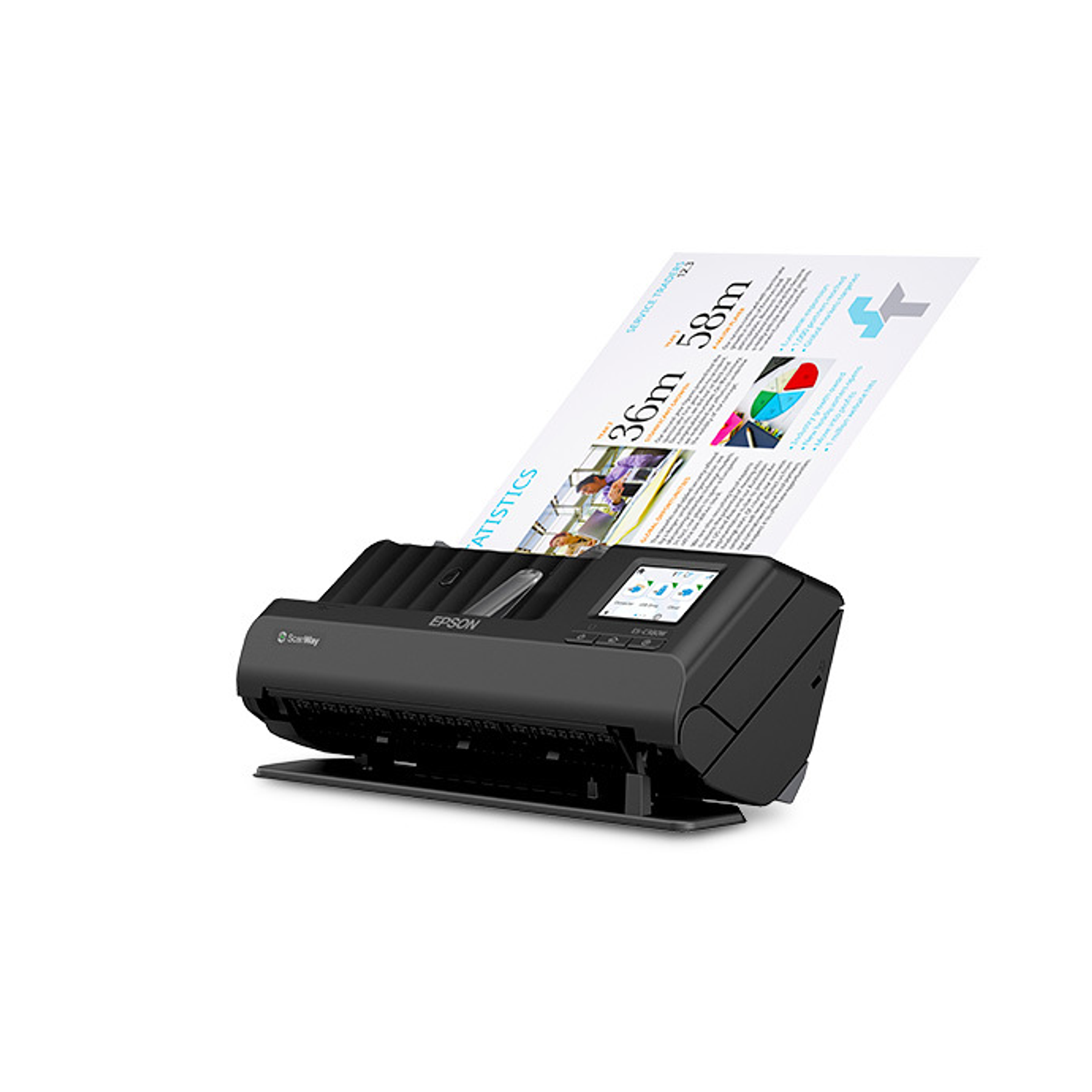 Epson WorkForce ES-C380W Escáner Compacto de Documentos con Pantalla Táctil