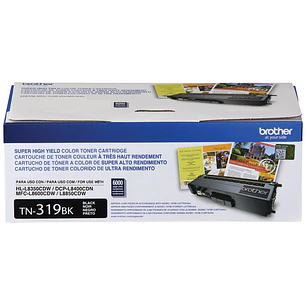 Brother TN-319BK Tóner Color Negro Rendimiento 6.000 Páginas