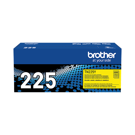 Brother TN-225Y Tóner Amarillo de Alto Rendimiento de 2.200 Páginas