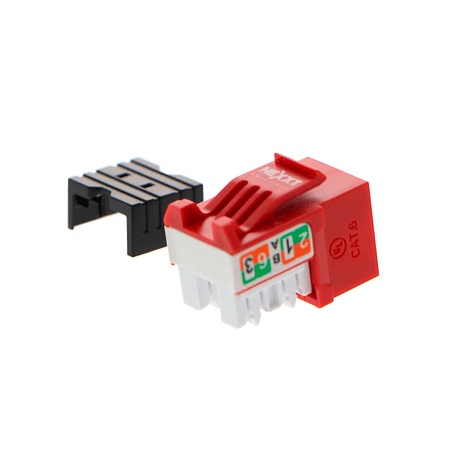 Nexxt Solutions Módulo Keystone Jack RJ45 Cat6 Color Rojo