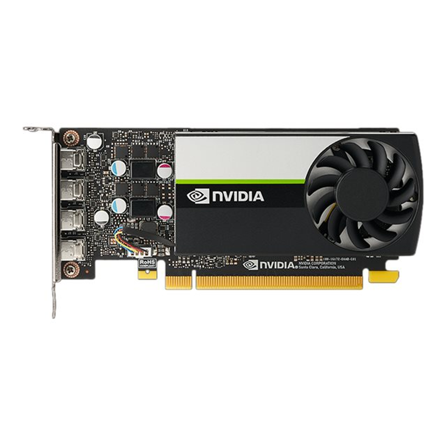 NVIDIA Tarjeta Gráfica T1000 4 GB GDDR6 PCIe 3.0 x16 Perfil Bajo 4 x Mini DisplayPort 1