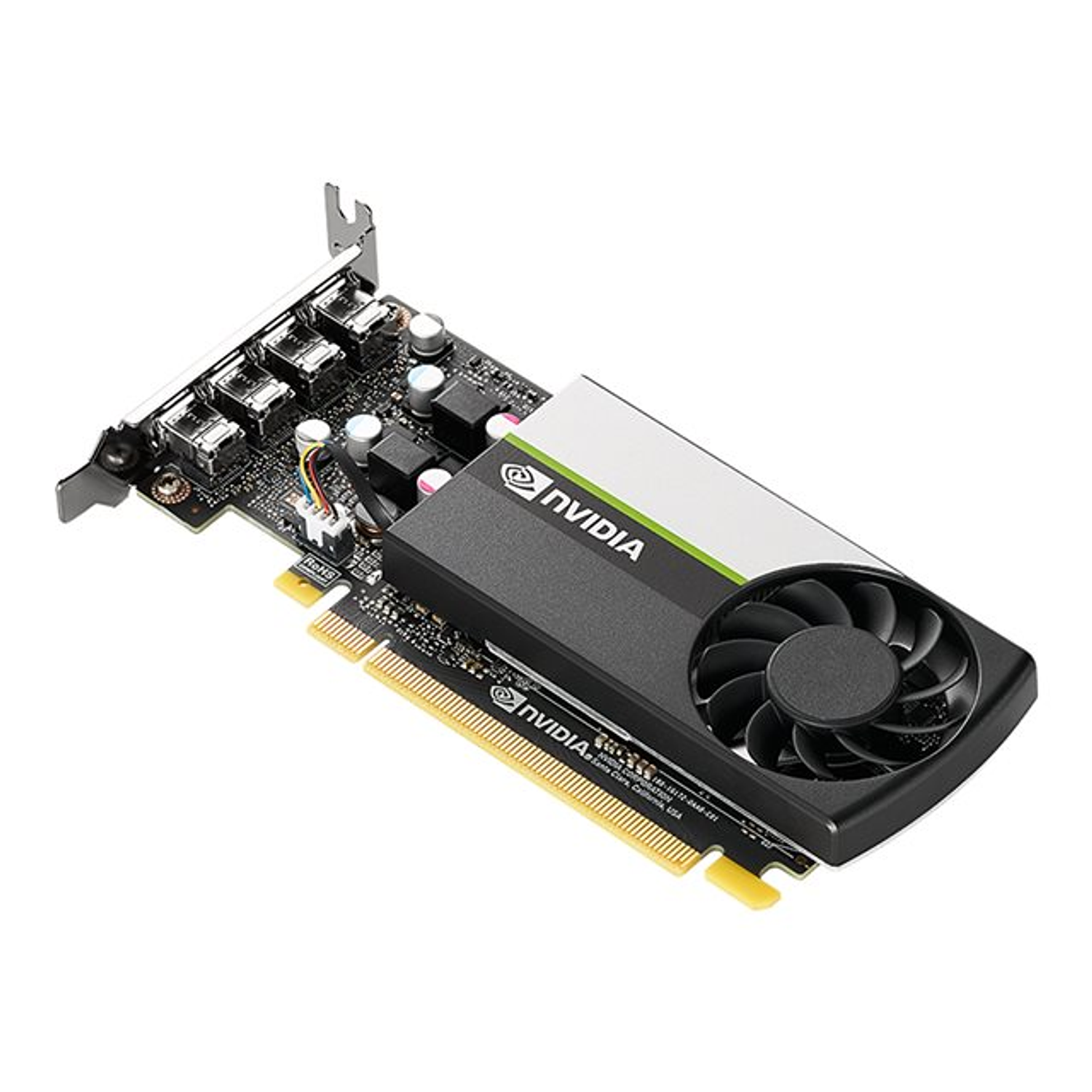 NVIDIA Tarjeta Gráfica T1000 4 GB GDDR6 PCIe 3.0 x16 Perfil Bajo 4 x Mini DisplayPort 4