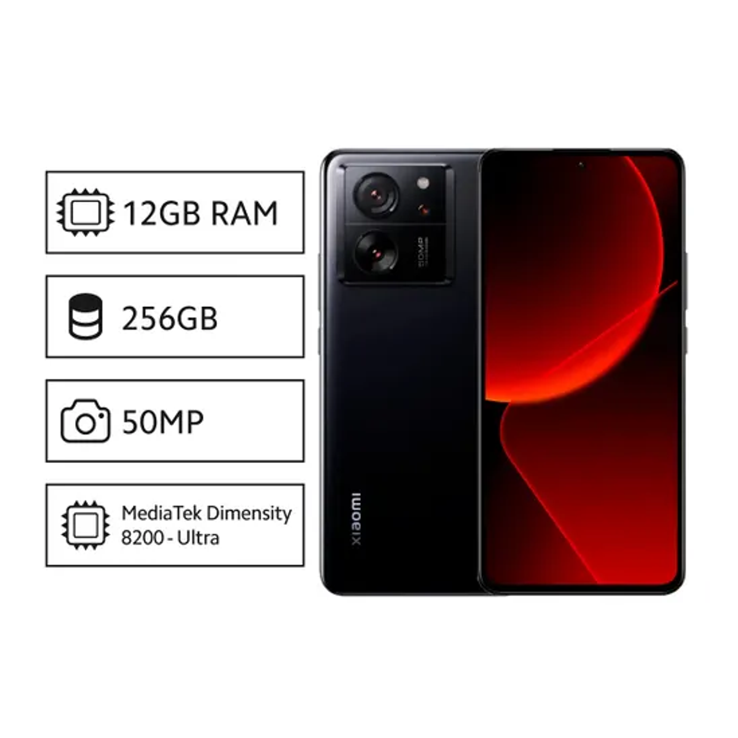 Xiaomi 13T 12GB+256GB Celular Color Negro 1