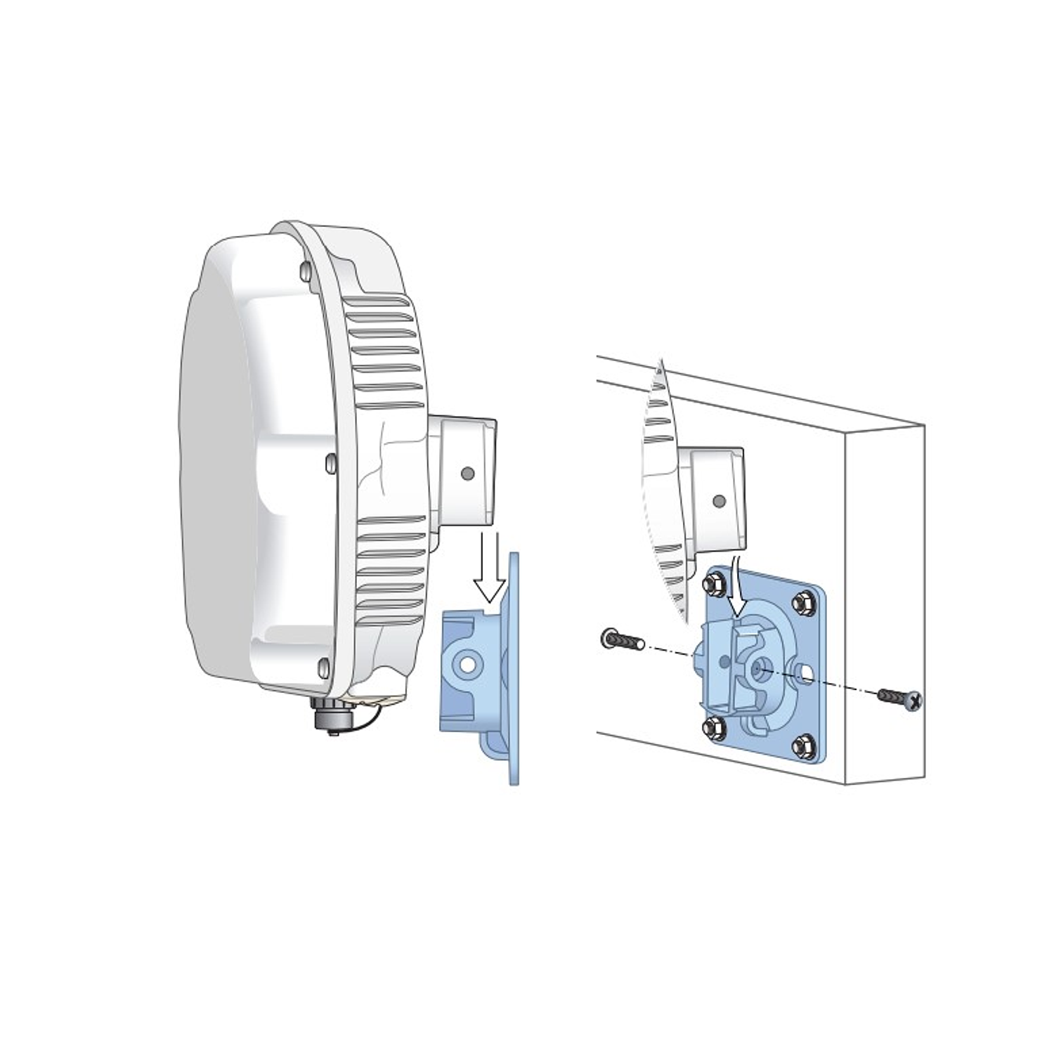 HPE Aruba AP-270-MNT-H2 Kit de Montaje en Pared y Techo para Dispositivos de Red 3