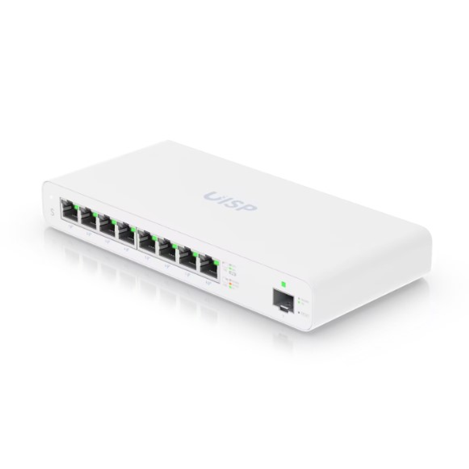 Ubiquiti UISP-S Switch 8 Puertos x 10/100/1000 (PoE) + 1 x Gigabit SFP Sobremesa (110 W)
