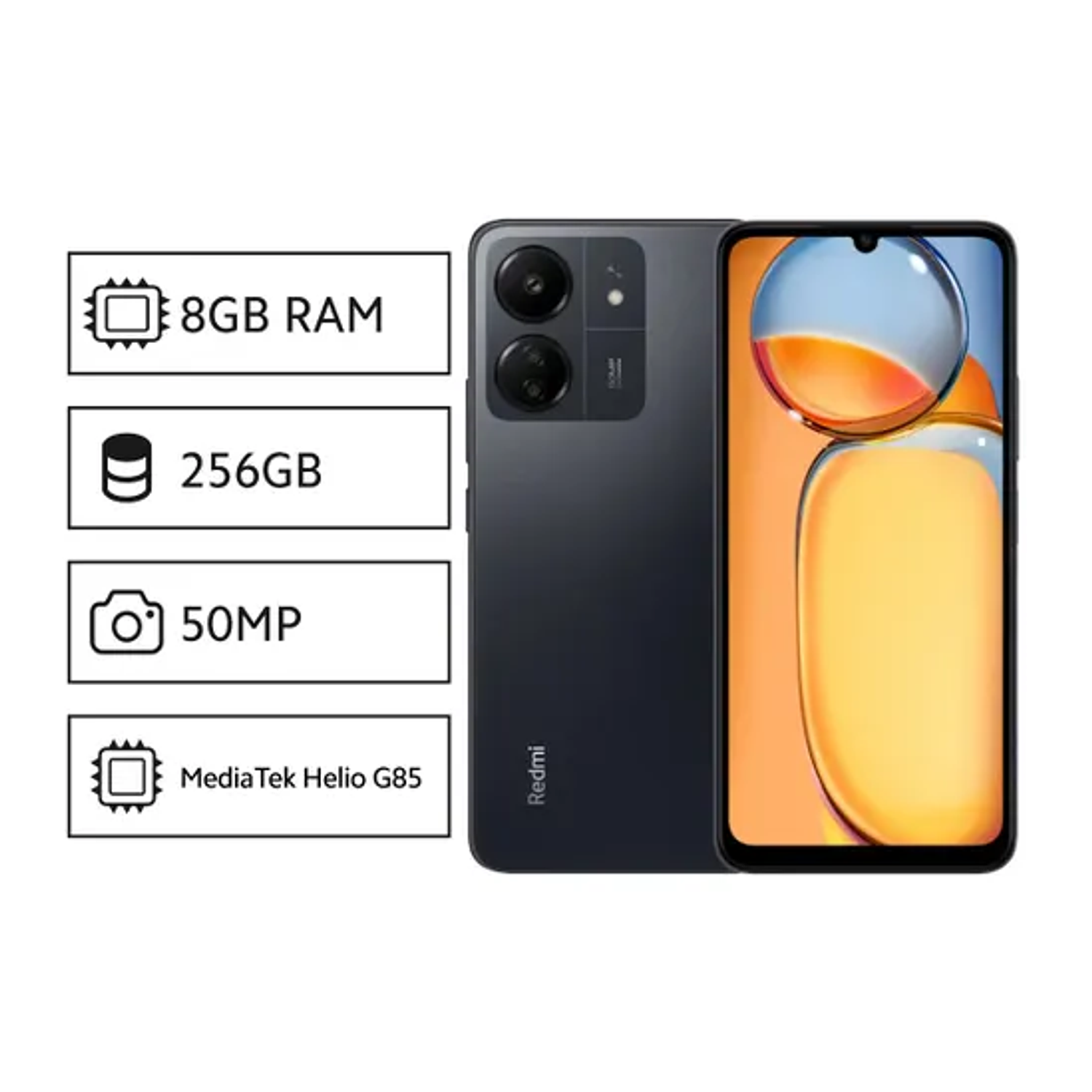 Xiaomi Redmi 13C 8GB+256GB Celular Color Negro 2