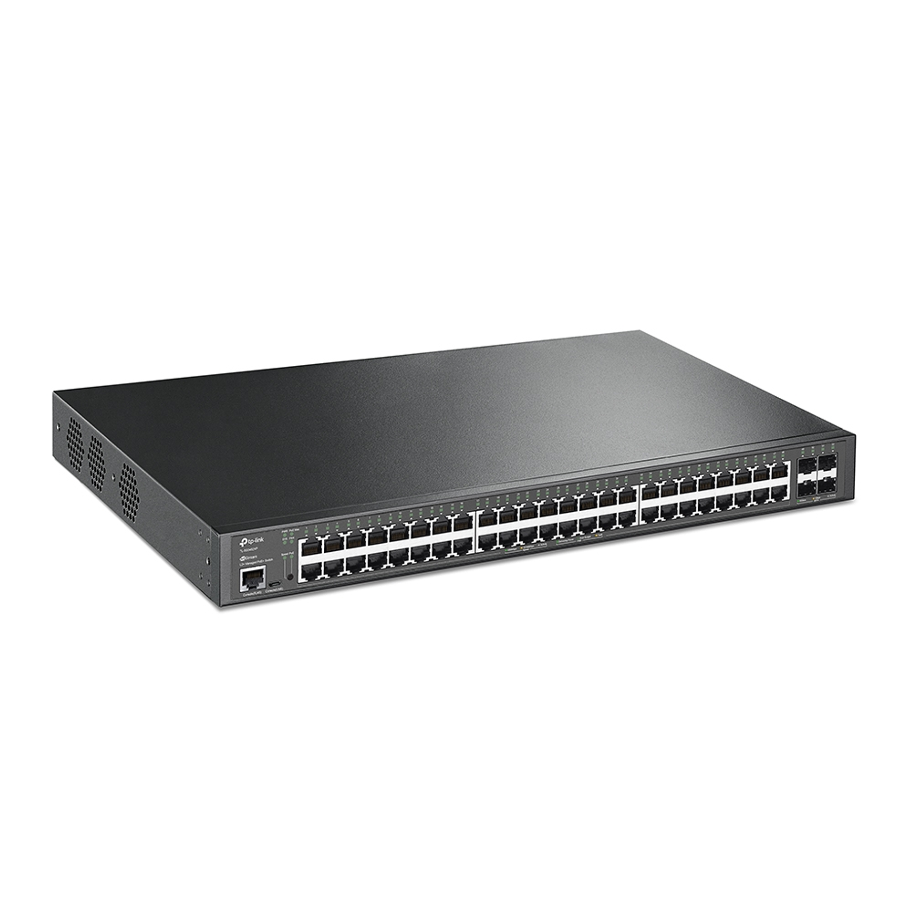 TP-Link TL-SG3452XP Switch Administrado JetStream de 48 Puertos Gigabit y 4 Puertos 10GE SFP+ L2+ con 48 Puertos PoE+