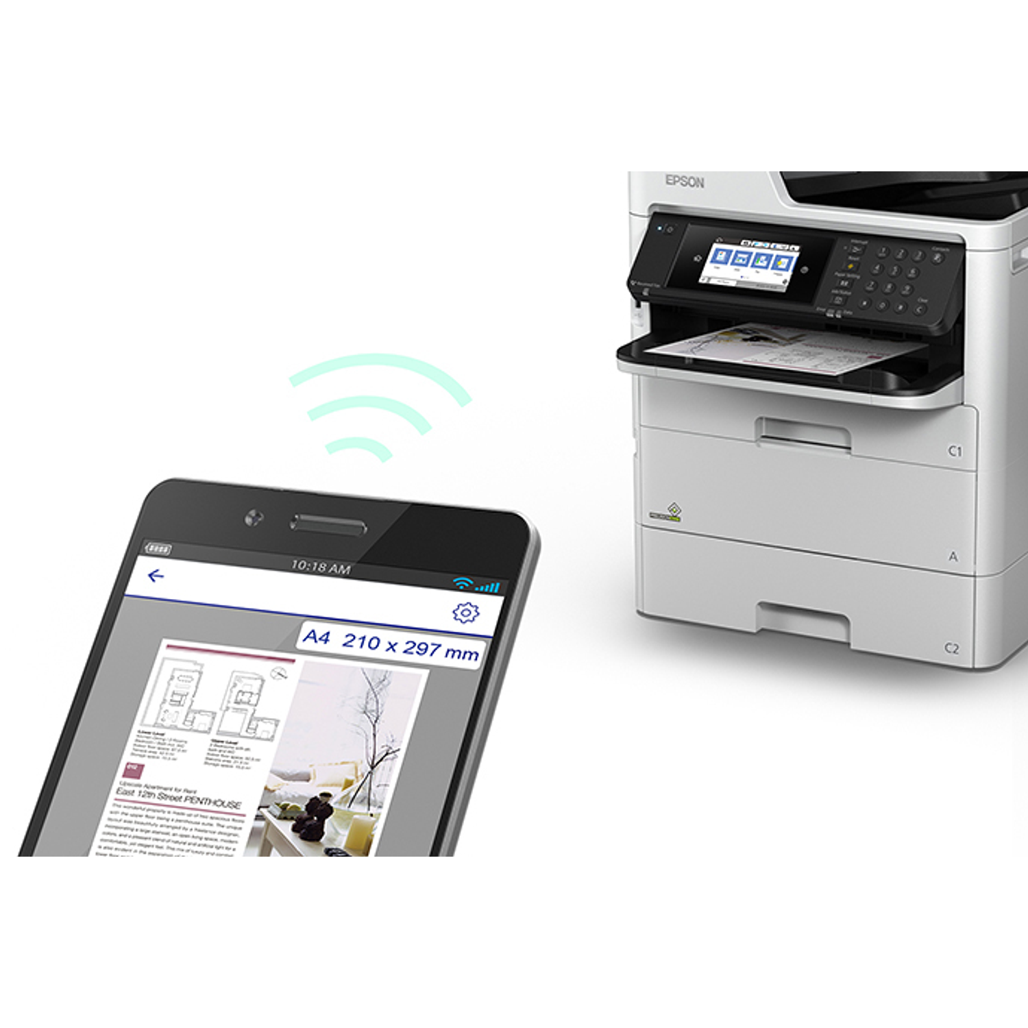 Epson WF-C579R Impresora Epson WorkForce Pro Multifuncional Tinta a Color  3