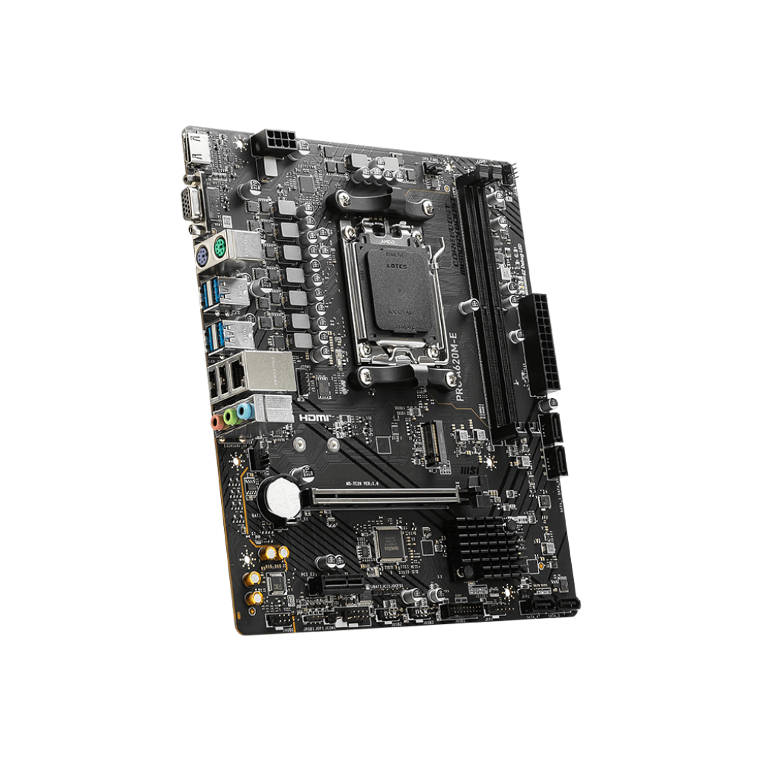 MSI PRO A620M-E Placa Madre AMD Ryzen 8000/7000 con Socket AM5 3