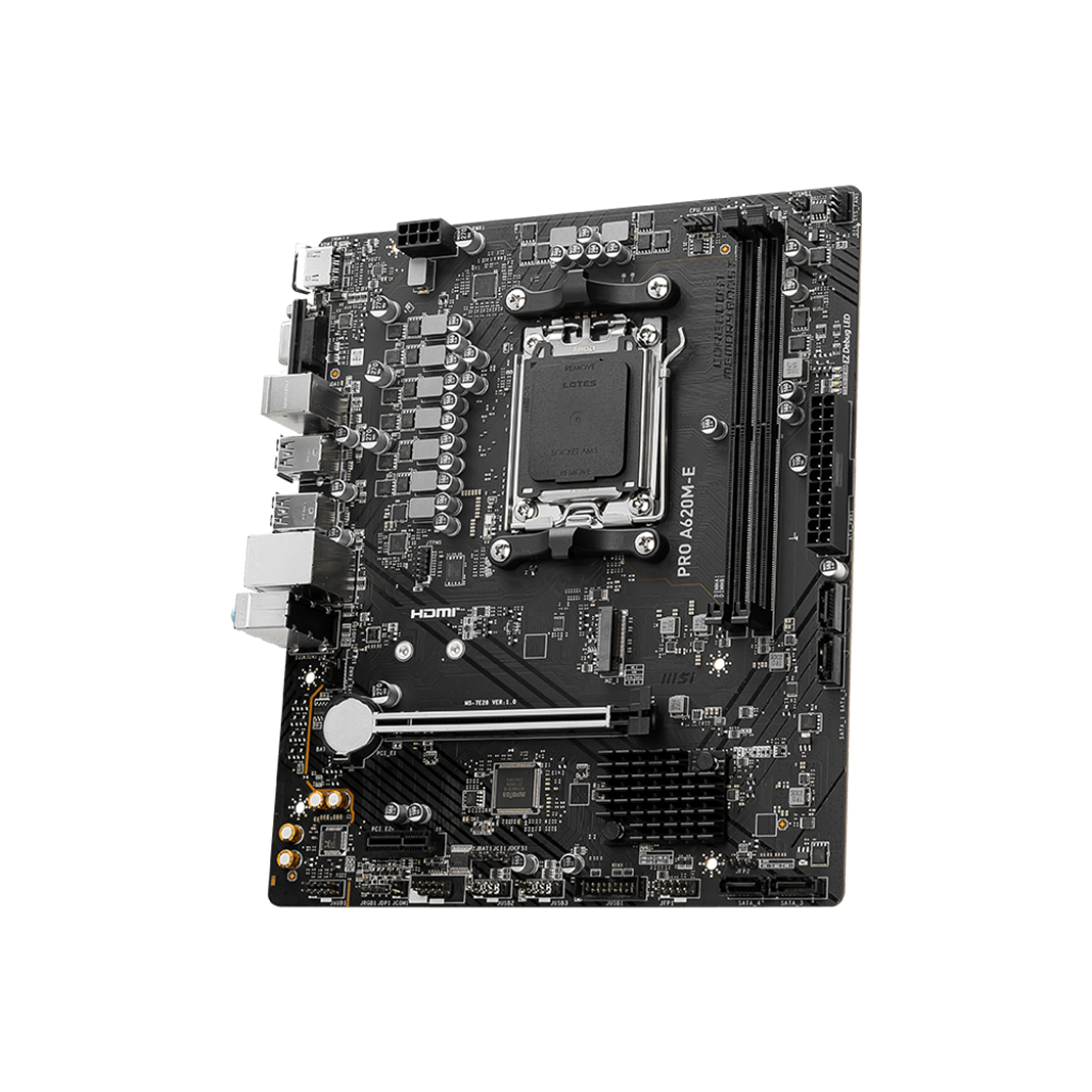 MSI PRO A620M-E Placa Madre AMD Ryzen 8000/7000 con Socket AM5 4