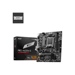 MSI PRO A620M-E Placa Madre AMD Ryzen 8000/7000 con Socket AM5