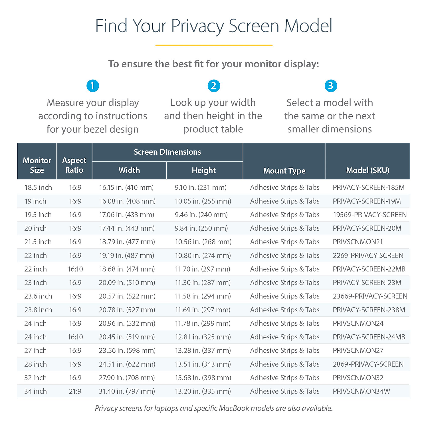 StarTech Filtro De Privacidad Para Monitor