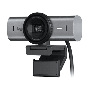 Logitech MX Brio Webcam 4K, 8.5MP, Micrófono, USB-C, Color Gris