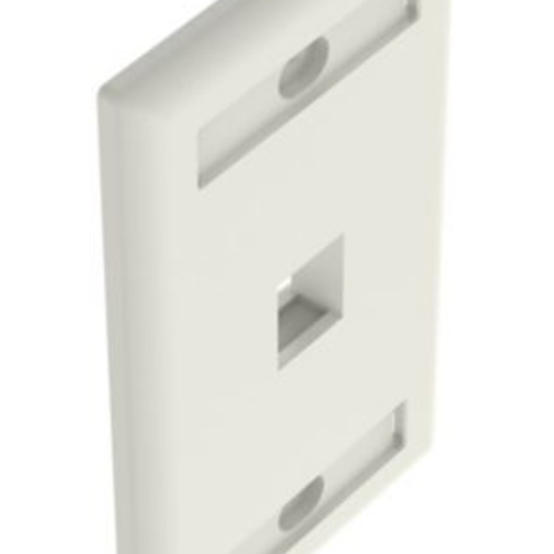 Panduit NK1FIWY Placa Frontal NetKey, Bolsillo p/etiqueta, 1 Puerto, Blanco 