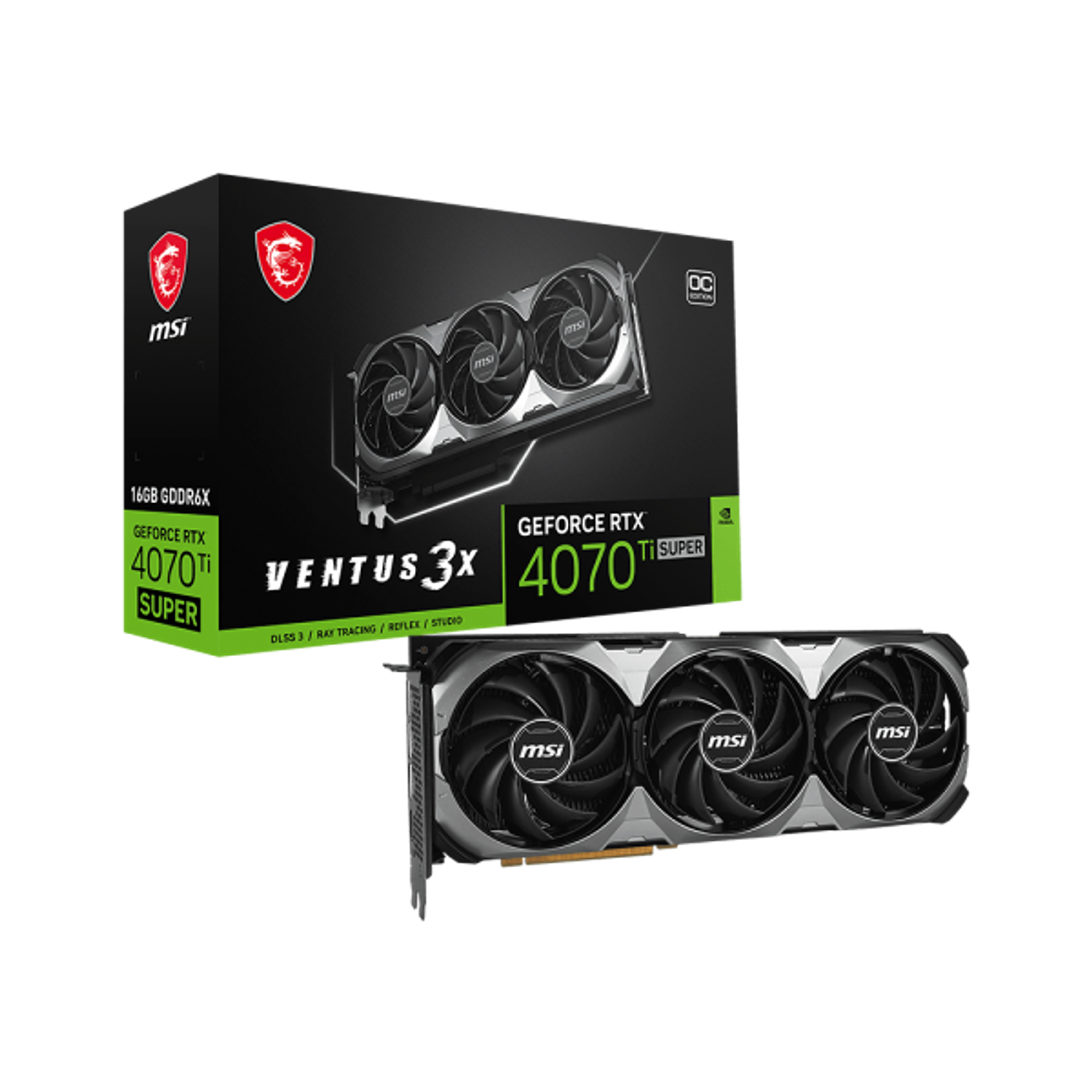 MSI GeForce RTX 4070 Ti Super 16G Ventus 3X OC Tarjeta Grafica 1