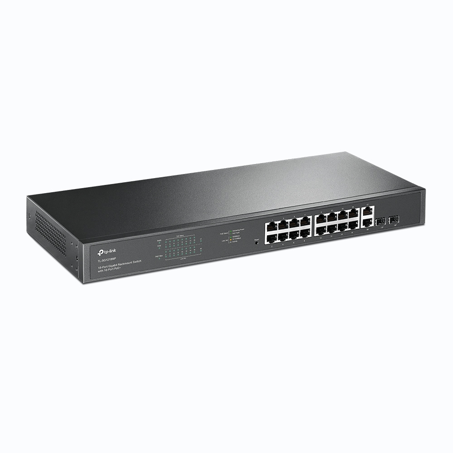 TP-Link TL-SG1218MP Switch de Montaje en Bastidor Gigabit de 18 Puertos con 16 Puertos PoE + 2