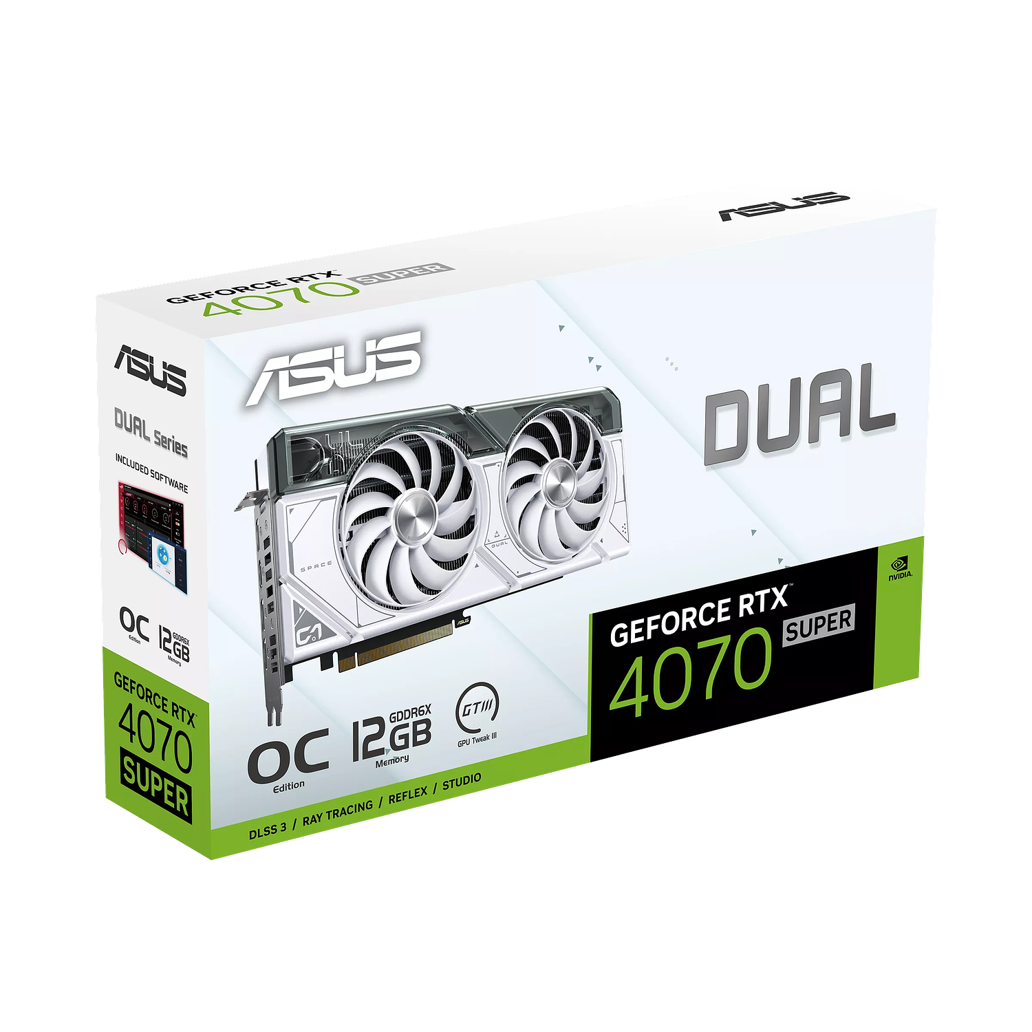 ASUS Dual GeForce RTX 4070 SUPER Blanco OC Edition 12GB GDDR6X Tarjeta Grafica 13