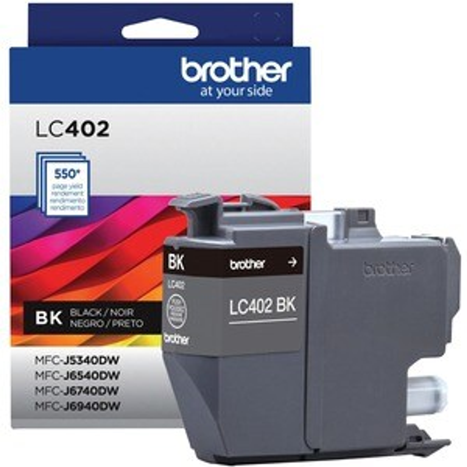 Brother LC402BKS, Cartucho Tinta Negro, 550 Páginas 2