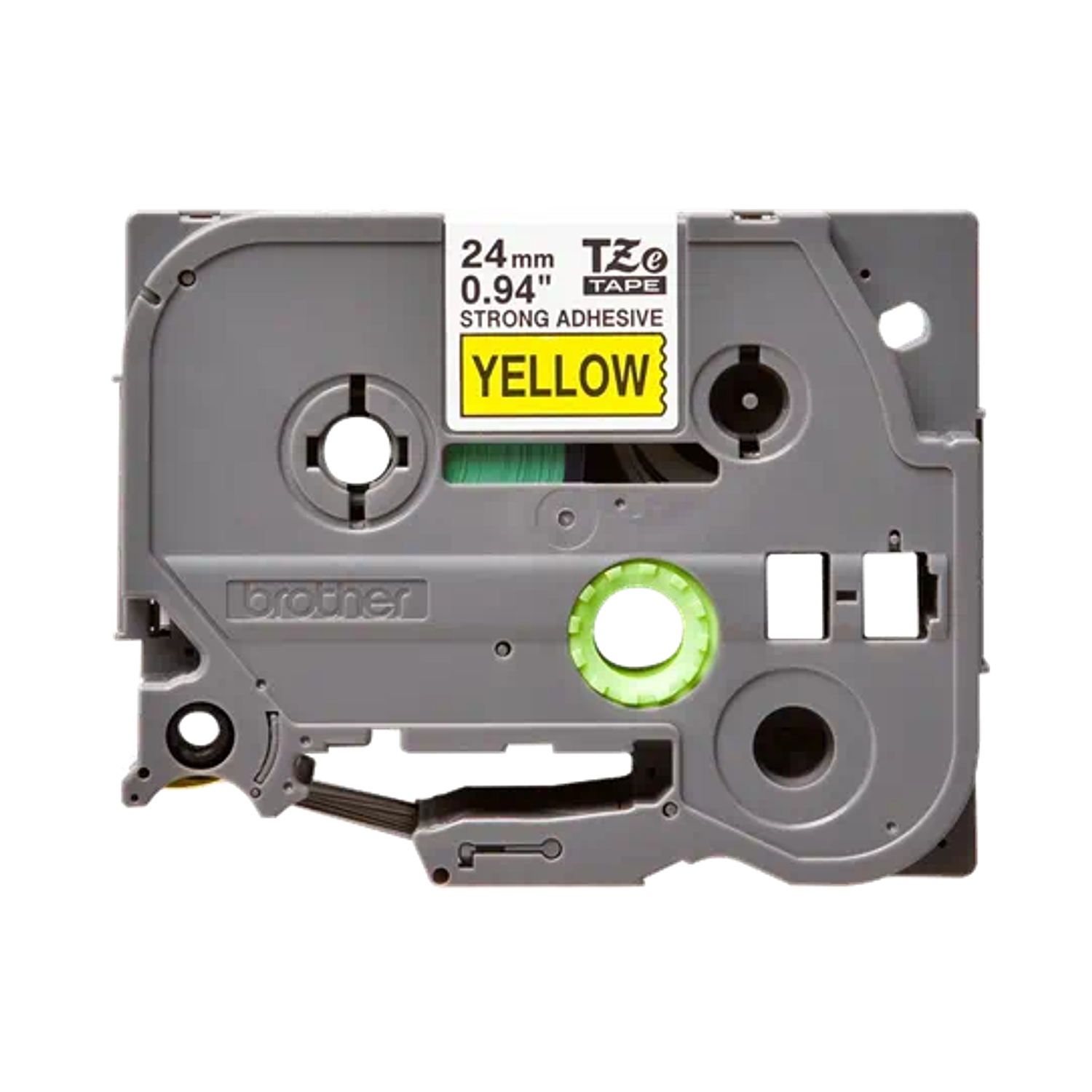 Brother TZES651 Cinta Adhesiva Doble Negro Sobre Amarillo 24MM 3