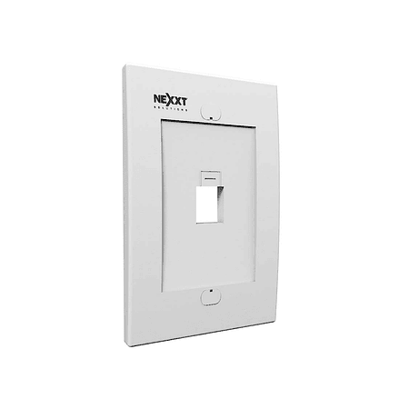 Nexxt de Placa Pared 1 Puerto Color Blanco