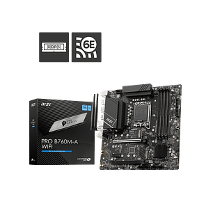 MSI PRO B760M-A WIFI Placa Madre LGA1700 Socket Intel B760