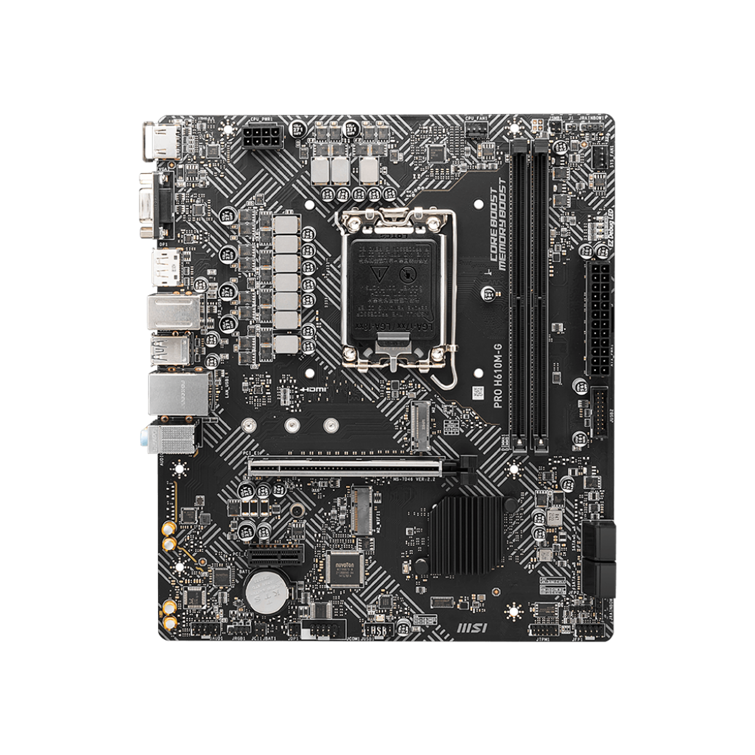 Msi Pro H610M-G Pro DDR5 Placa Base De Alto Rendimiento 2